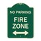Signmission Fire Lane with Bidirectional Arrow Heavy-Gauge Aluminum Architectural Sign, 24" x 18", G-1824-23990 A-DES-G-1824-23990 - alternate 1